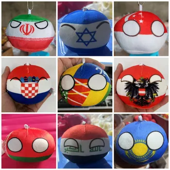 70 Stile 10 cm Country Ball Plüschtiere Polandball Anhänger Country Balls Countryball Gefüllte Puppe Spielzeug Weihnachtsgeschenk für Kinder
