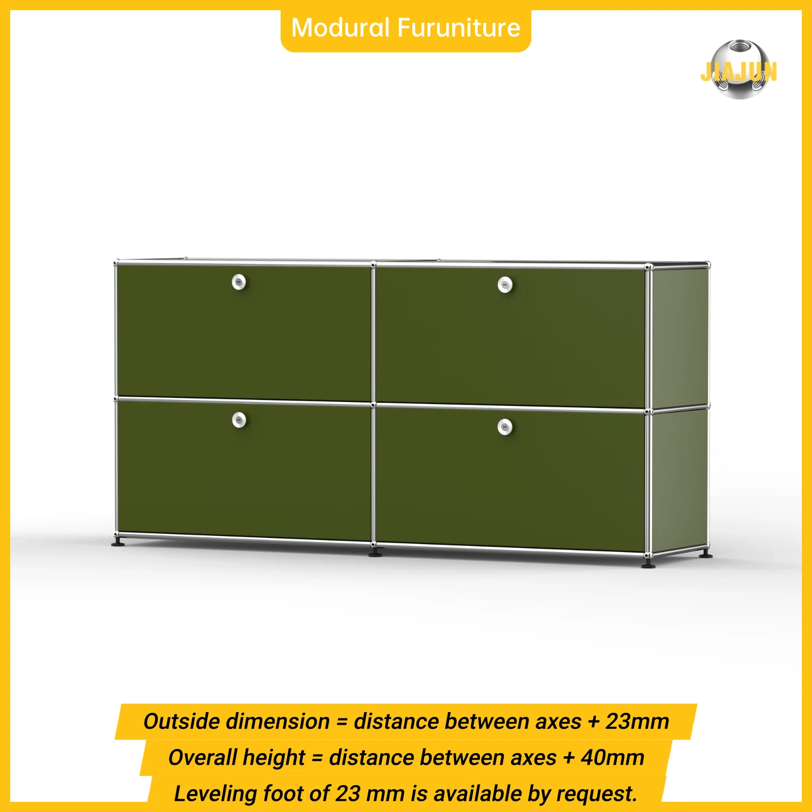 Hot-Seller | DIY Assembly Customizable Metal Sideboard Cabinet - Designer Furniture for Bedrooms Living Rooms Dinner Areas