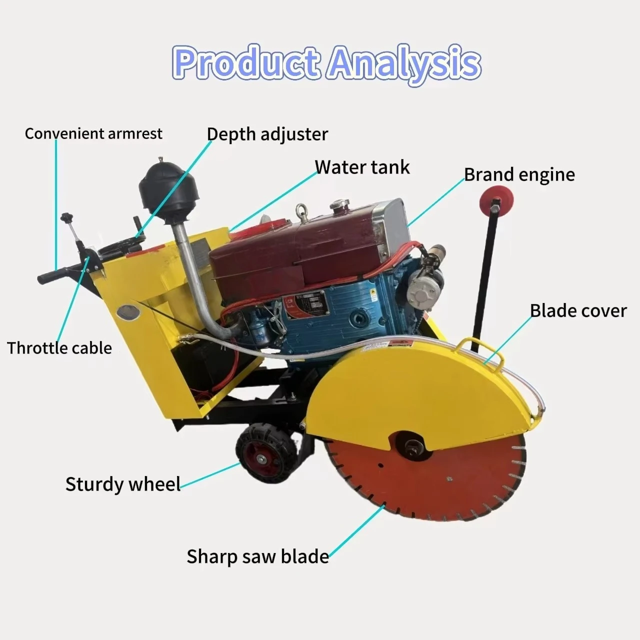 Maszyna do cięcia podłoża, maszyna do cięcia betonu, maszyna do cięcia drog o wysokiej prędkości