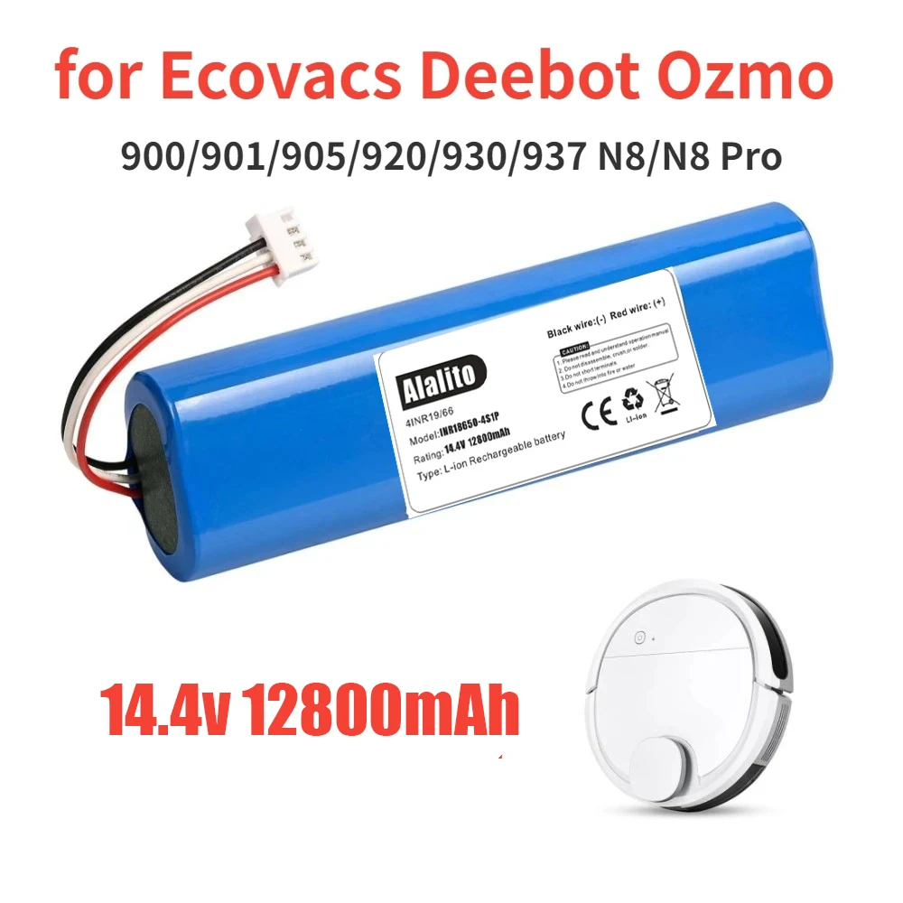 

Сменный аккумулятор 6800 мАч Для Ecovacs Deebot Ozmo 900901905920930937, N8,N8 Pro Li-Ion 14,4 V аккумулятор для робота-пылесоса Battery