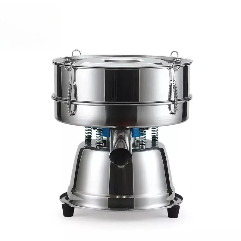 30cm High-Efficiency Fine Powder Mesh Vibrating Sieve, Juice Liquid Sifter, Flour Sieving Machine