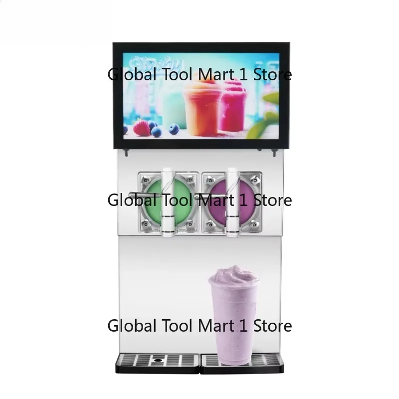 SPACE 60L/H Tabletop Double Flavors Milkshake Machine Big Output Slushy Machine Commercial