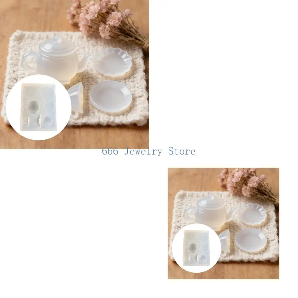 F2TD Heat Resistant Silicone Teapot Mold For Clay Modeling And DIY Gifts