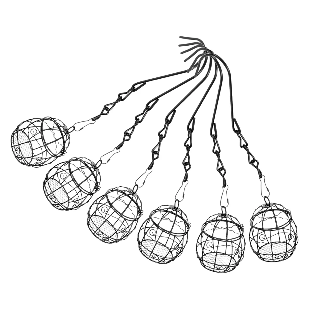 

6 Pcs Bird Feeder Fodder Container Feeders Food Dish Cage Feeding Supply Outdoor for Platform Outdoors