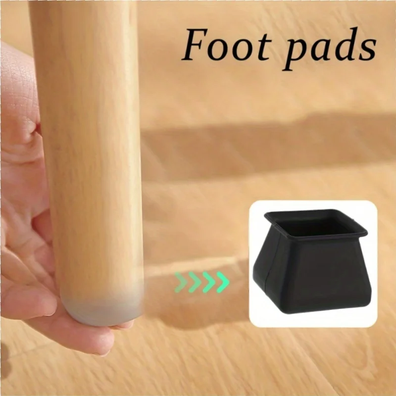 24Pcs Large Thick Silicone Furniture Pads, Anti-Slip Floor Protectors, Suitable for All Floors, Prevent Scratches and Dents, Easy to Install