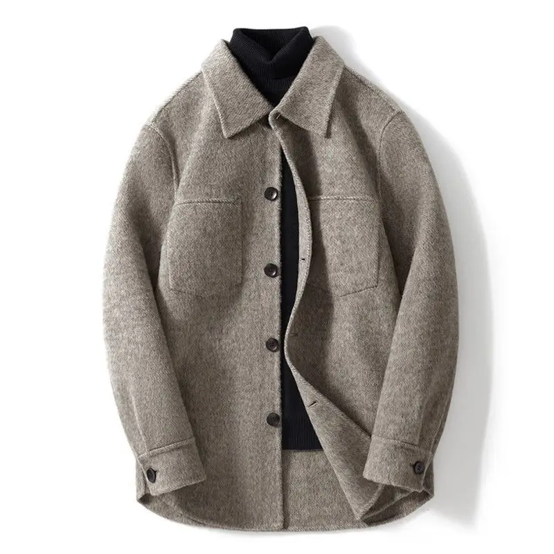 

Мужская шерстяная куртка средней длины, повседневная Thiened, осень-зима, новинка Sle Faion Urban Sle Long Sve, застежка на одной пуговице