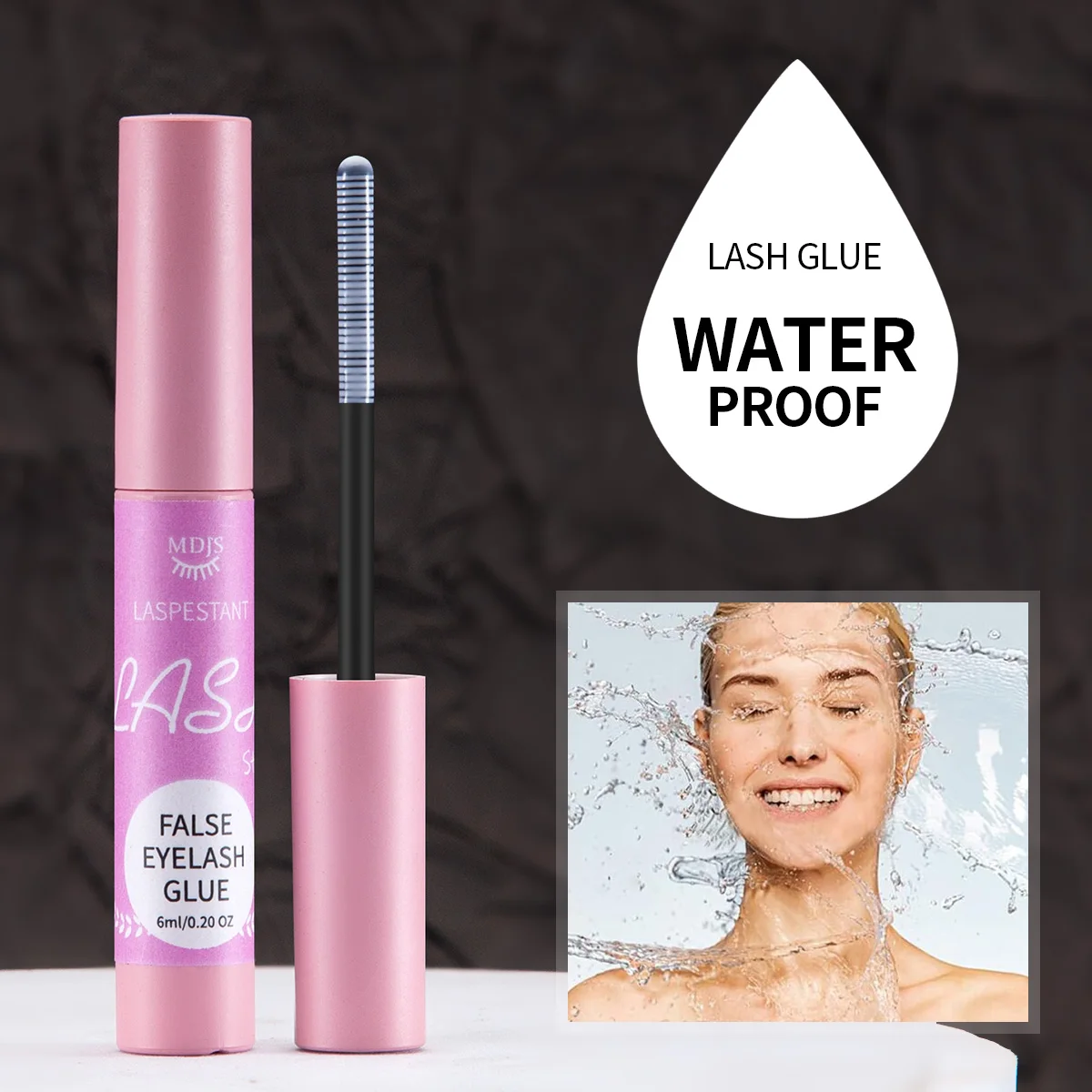 False eyelash glue waterproof durable strong adhesive non-irritating mild invisible quick-drying glue
