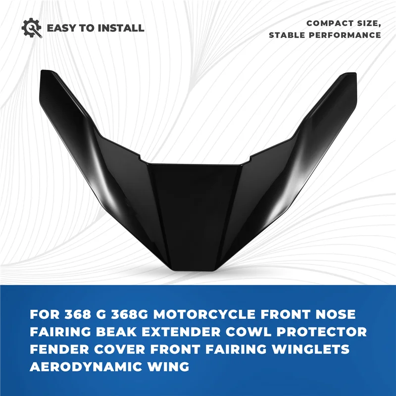

AB96-For ZONTES 368G Front Nose Fairing Winglets Aerodynamic Beak Protector For Motorcycles 368 G Motorcycle Bright