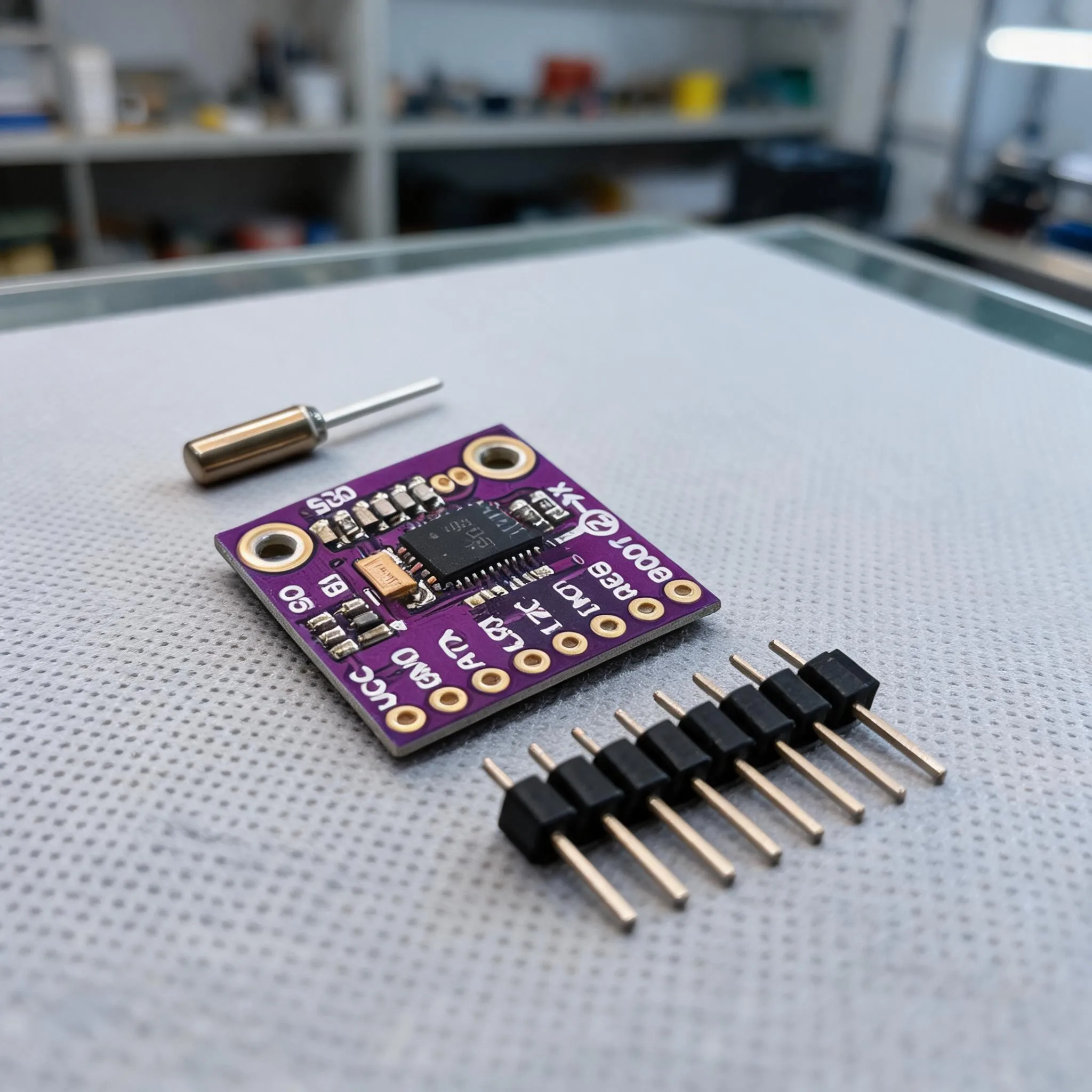 BNO055 Sensor Module Designed for Precise Velocity Acceleration and Magnetic Field Measurement in Multi-Domain Projects