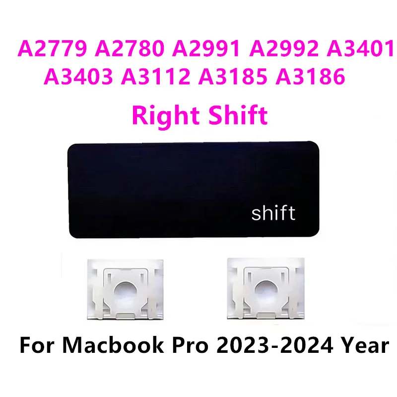 

A2779 A2780 A2991 A2992 A3401 A3403 A3112 A3185 A3186 Keycaps Keys + Hinge For Macbook Pro 14" 16" Key Cap 2023-2024 Year