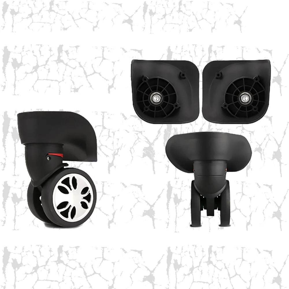 Luggage Bag Wheel Repair Kit 4PCS 360° Spinner Rollers Silent Durable Replacement For Suitcase Trolley Parts