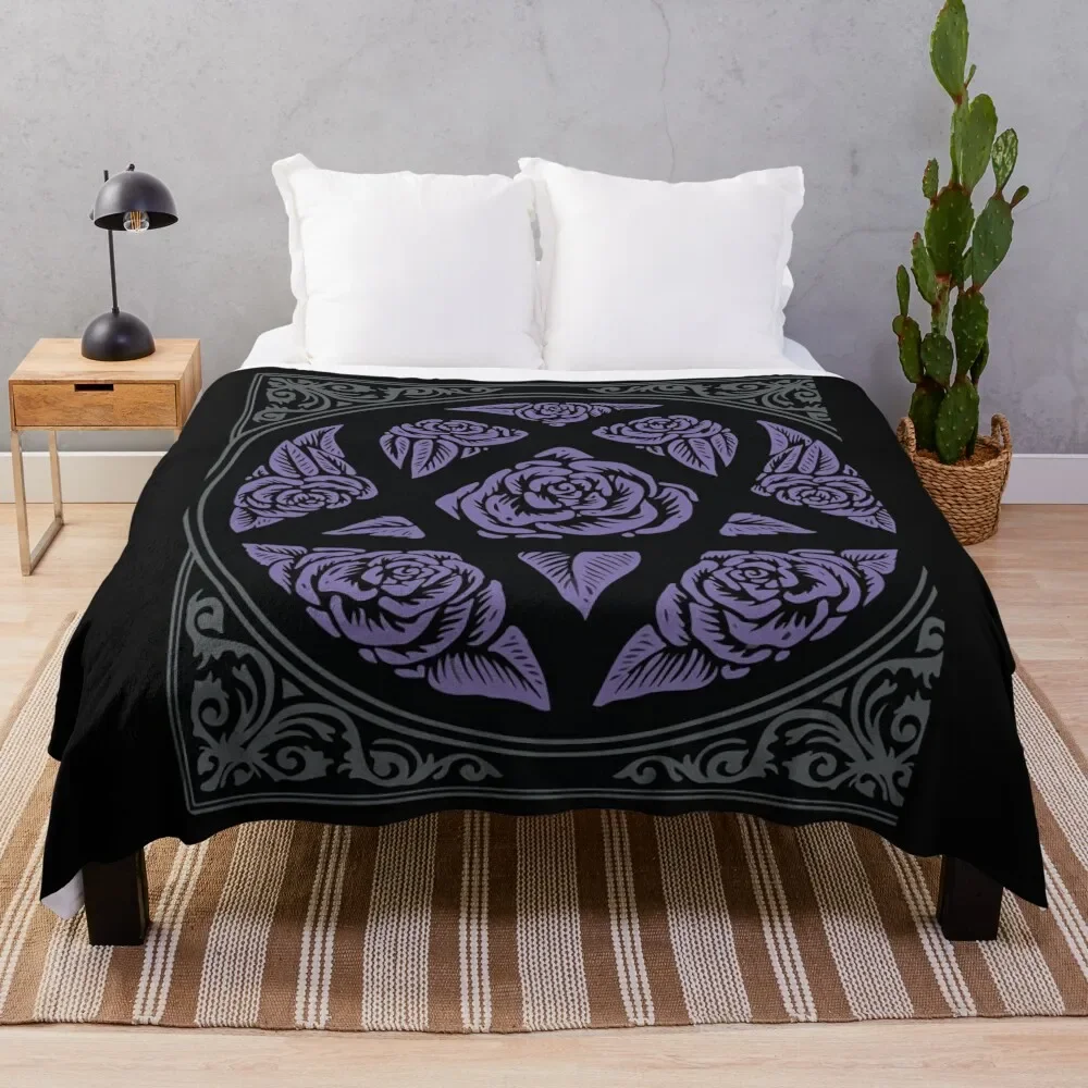 Heartagram T-Shirts Purple Stroke Him Band Poster Ville Valo Sticker Heartagram Goth Metal -Shirt Throw Blanket Quilt Blankets