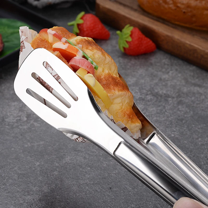 

Barbecue Tongs Stainless Steel Food Tongs Food Serving Clip Tweezers Long BBQ Cooking Tongs For Meat Salad Steak Kitchen Utensil