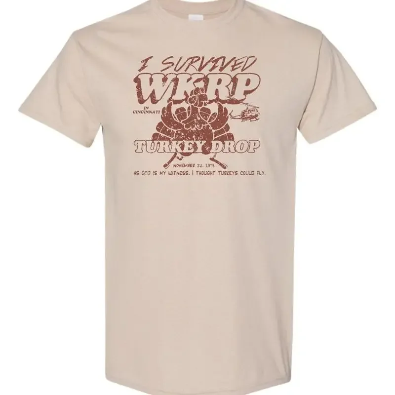 I Survived The WKRP Cincinnati Turkey Drop Thanksgiving Men's T Shirt 731
