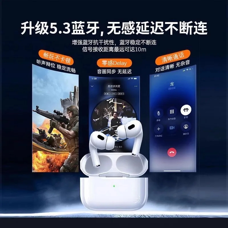 The new fourth and fifth generation wireless Bluetooth headset is suitable for noise reduction and long battery life, compatible