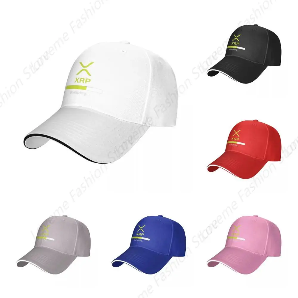 Green XRP Cryptocurrency Pumping Personalized Baseball Caps Men's Coquette Leisure Female Snapback Cap Cool Sun Hat