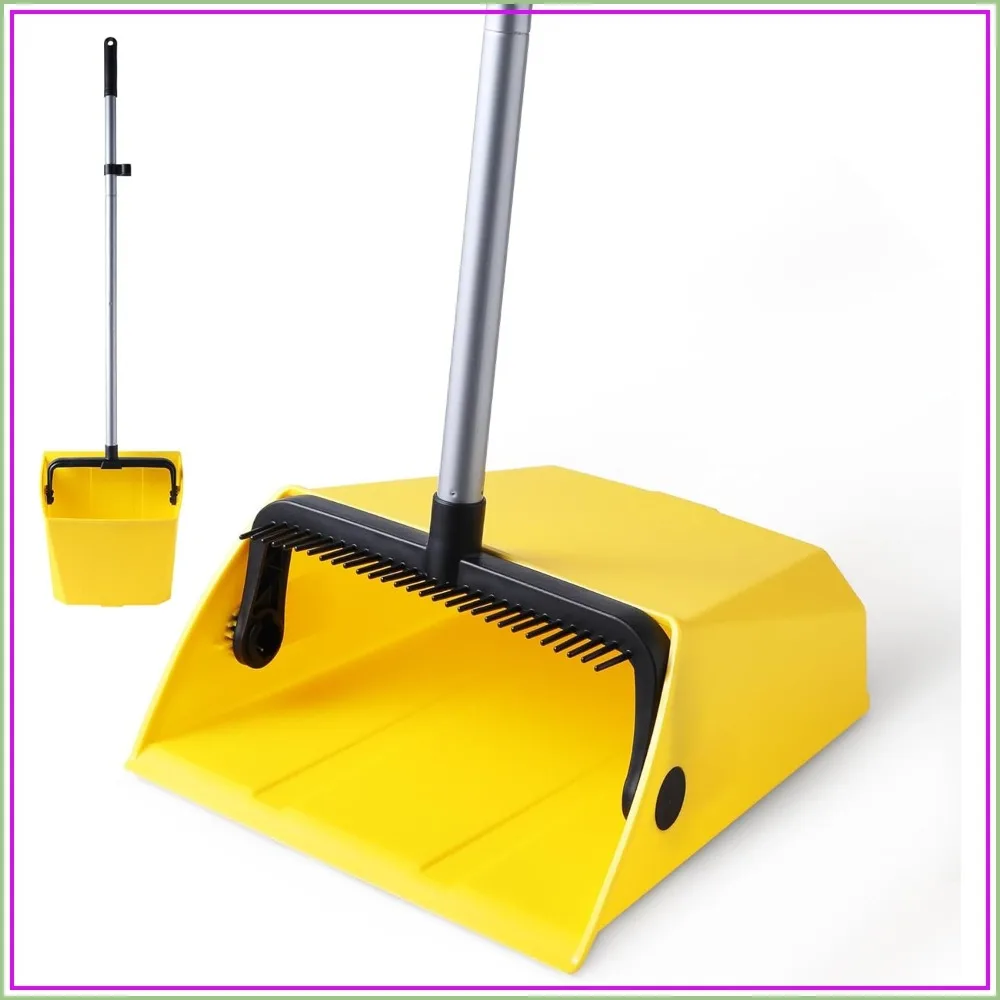 

Commercial Dustpan with Comb for Courtyard, Garage, Lobby, Mall, Market, Floor, Home, Kitchen, Office, Pet Hair, Rubbish