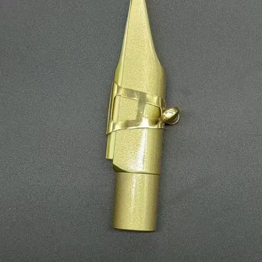 Handmade Metal Saxophone Mouthpiece Non Electroplated Material for Soprano Alto Tenor Sax with Ligature