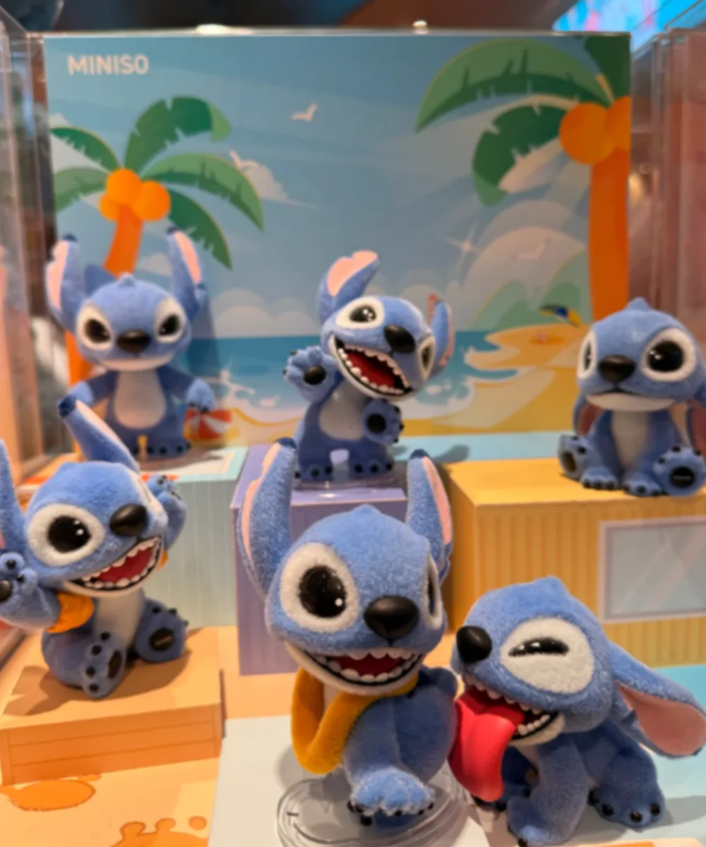 Caja ciega de la serie Stitch, muñeca bonita flocada, caja misteriosa, bolsa sorpresa, decoración de escritorio, adorno, regalo, juguete para coleccionar