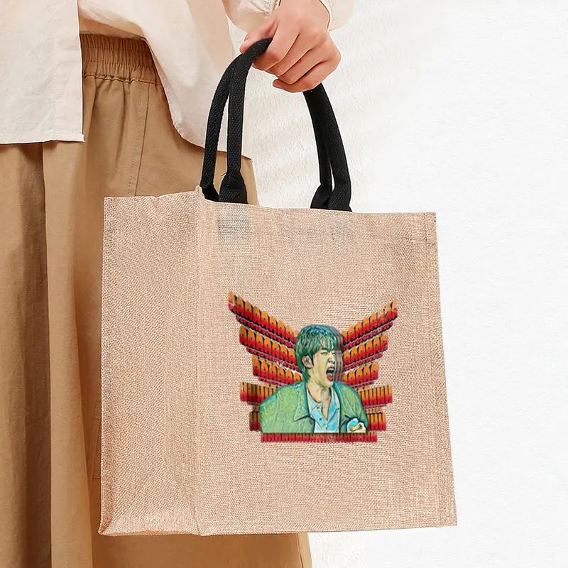 Come on Wing Hot Ones Linen Tote Bag Durable and Stylish Bags Closure for Shopping Travel Outdoor Bags Army Fan Gifts for Women