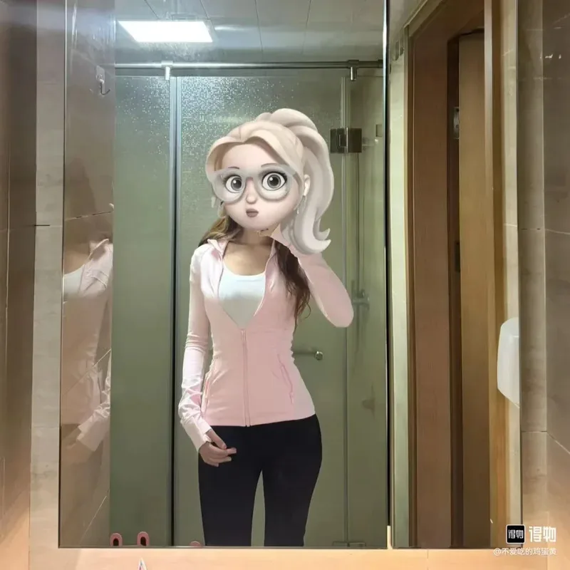 

Lemon Women Jacket Fashion Spring and Autumn Tight-fitting Thin Sportswear Training Running Gym Yoga Solid Color Cardigan Jacket