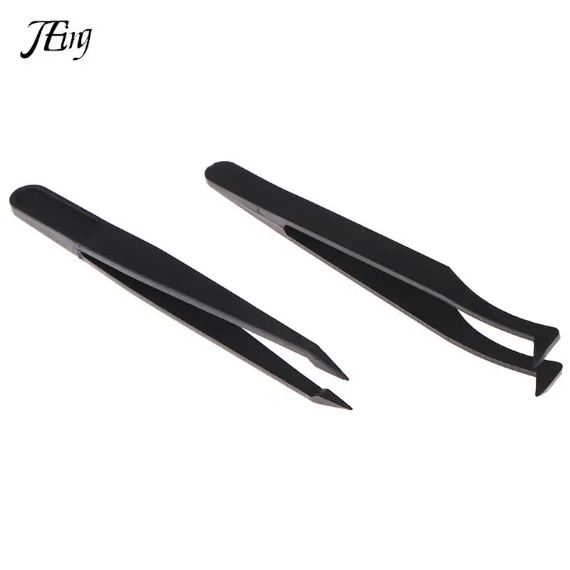 2021 Carbon Steel High precision black curved tweezer DIY nipper perler bead nipping hama bead handicraft clamp plier