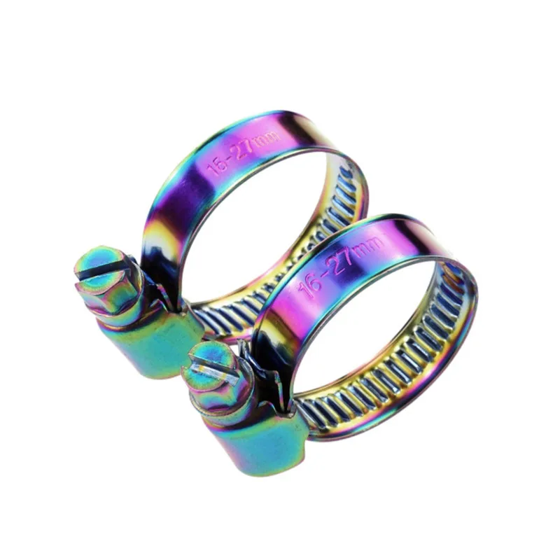 5 Pieces Motorcycle Hose Clamps Air Filter Clips Plating Color Universal For Honda Yamaha Kawasaki Suzuki Ktm Bmw