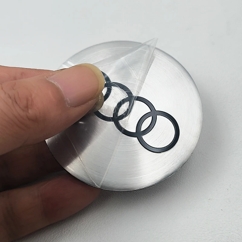 4pcs 56mm 60mm 65mm 70mm 75mm Logo Audi Emblem Sticker Car Badge For Audi A1 A3 A4 A5 A6 Q2 Q5 Q7 Q3 S3 S4 S5 S6 TT Accrssorie