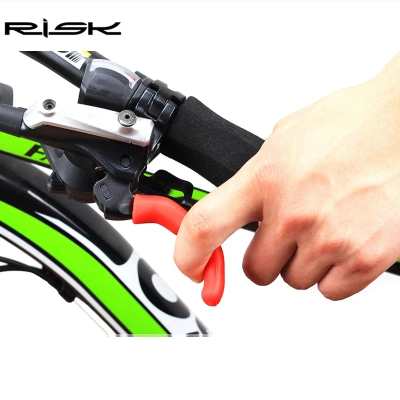 RISK Bicycle Brake Handle Lever Cover Nonslip Silicone Handlebar Grip Cover MTB Fixed Gear Universal Type Brake Lever Protection