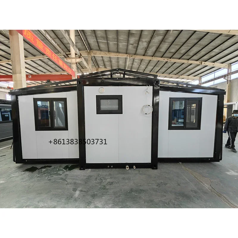 Prefab Tiny Home 2 3 Bedrooms Expandable Container House 20Ft 40Ft Cabins Prefabricated House Ready Made Modular Folding Room