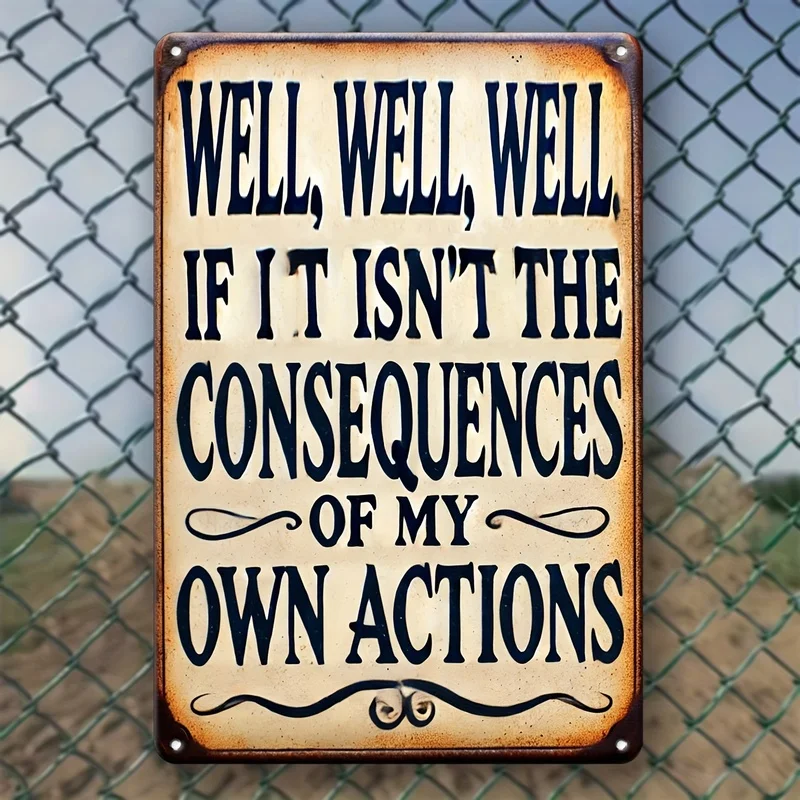 “Haha，Haha，If this is not the result of my own actions”，Suitable for humor lovers，Wall Decoration