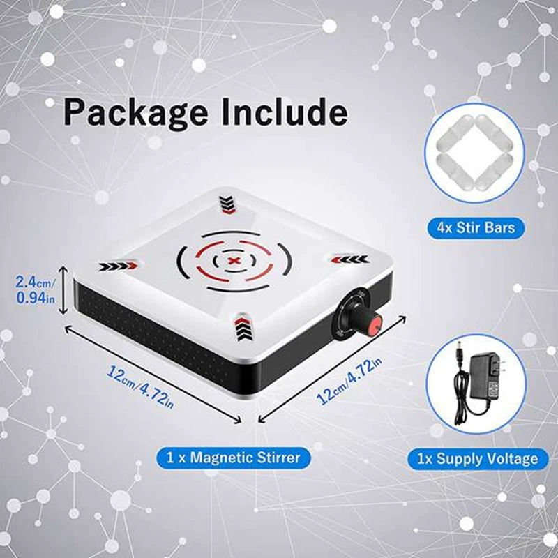1 pezzo 6.5 pollici piastra di agitazione 2500 giri/min agitatore di velocità con agitazione per laboratorio liquido di agitazione spina europea