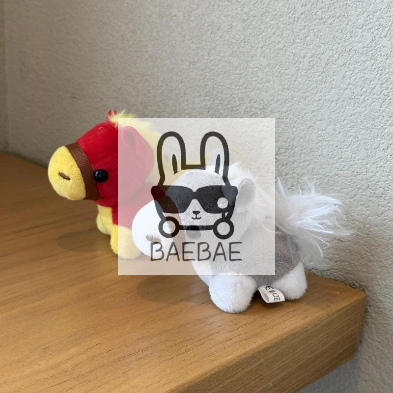 

8cm Year Of The Horse Mascot Plush Toy Pendant Soft Realistic New Born Gifts Pony Doll Home Decoration Ornament