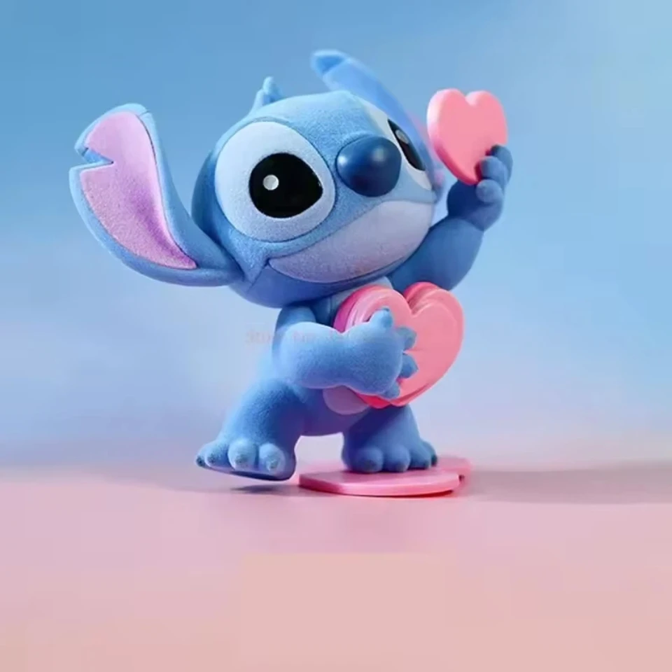 حقيقي ديزني غرزة الحلو الوردي سلسلة سر صندوق أعمى غرزة تمثال لطيف غرزة بولي كلوريد الفينيل لعبة تزيين سطح المكتب الحلي هدية