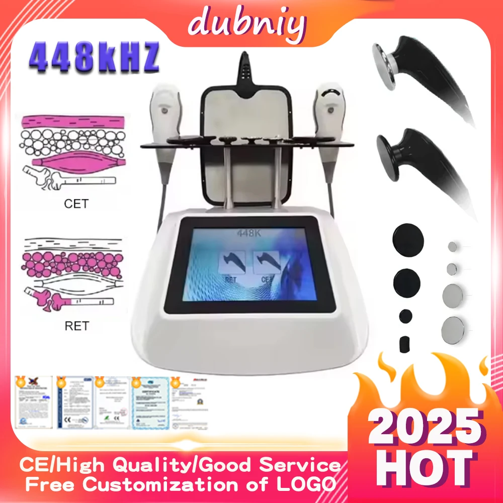 

Dubniy портативный белый 448K аудиофильский мастер Tecar терапия физиотерапия Ret Cet радиочастотный аппарат подтяжка лица облегчение боли