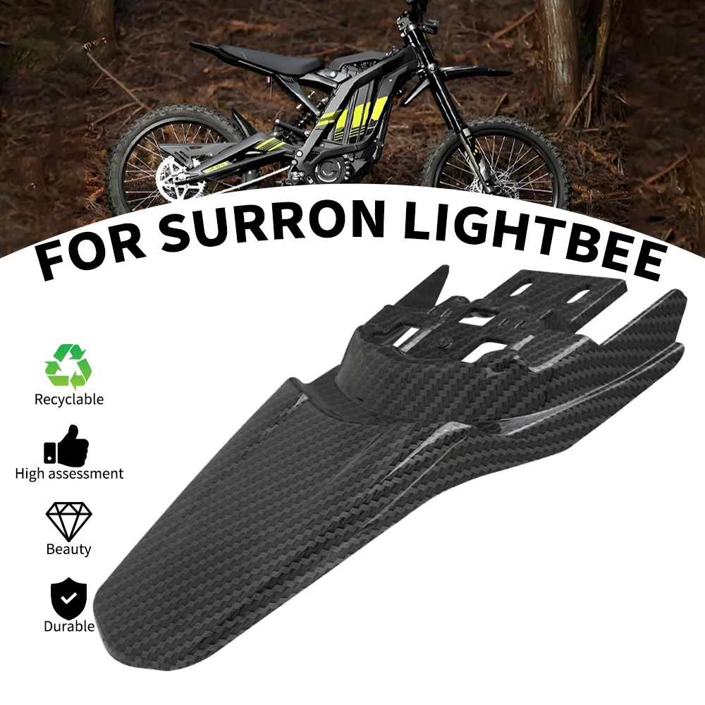 AliExpress JFGRACING Ebike Motorcycle Rear Mudguards Fender For Sur-Ron Surron S X Off-Road Electric Cross-country Dirt Bike Imitation Carbon Fiber