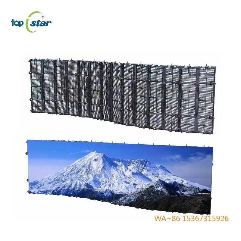 

P3.91 1000*500mm Outdoor Rental Transparent LED Video Wall Digital Signage