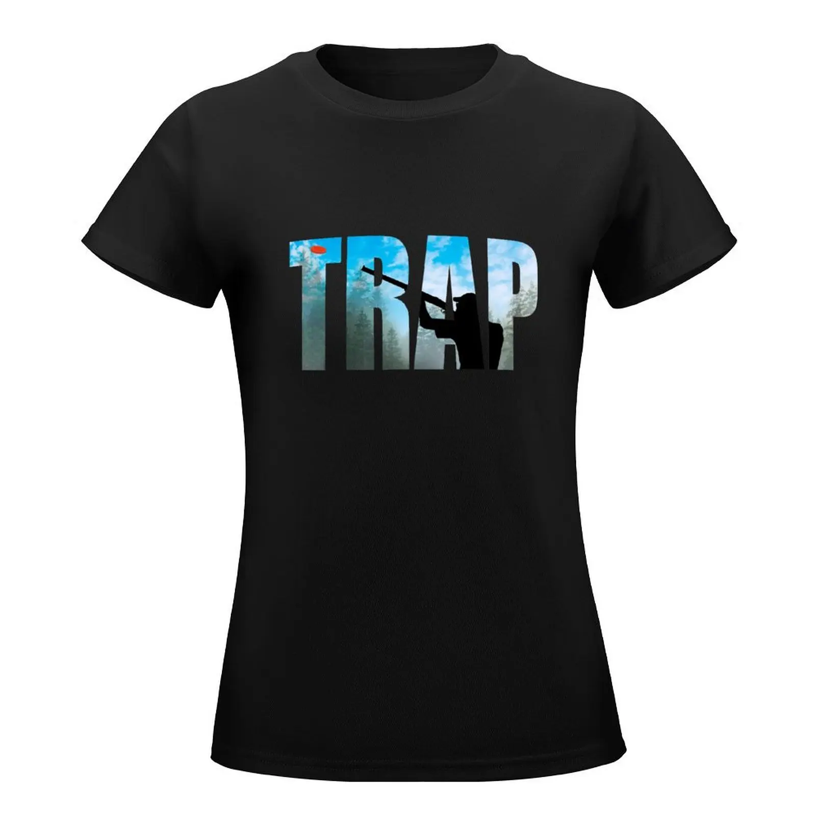 Clay Pigeon Trap Shooting Shot Gun Target Practice Gifts T-Shirt lady clothes korean fashion tight shirts for Women