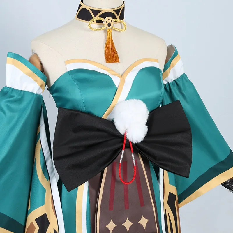 Аниме униформа игра Genshin Impact Gorou Geo Bow Ivitation Miss Hina праздничное платье косплей костюм Хэллоуин мужчины женщины карнавал Cos