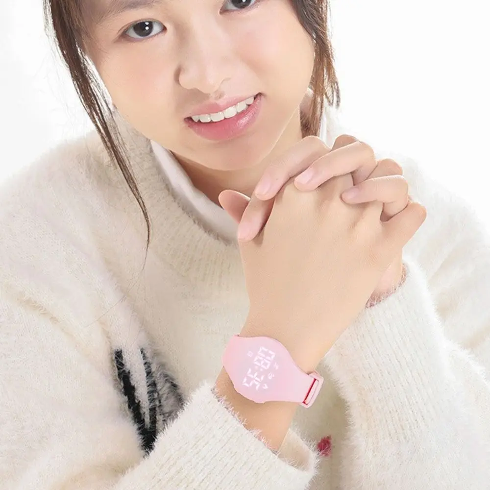 LED Digital Smart Silicone Wristband with Running Pedometer Waterproof Silent Wristband Alarm Reminder Monitor Vibration