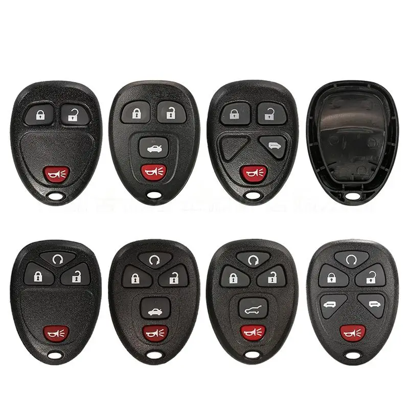 Universal Car Keyless Entry Remote Fob Shell Eco-friendly Plastic Case Multiple Button Designs for Auto Key Repair Use