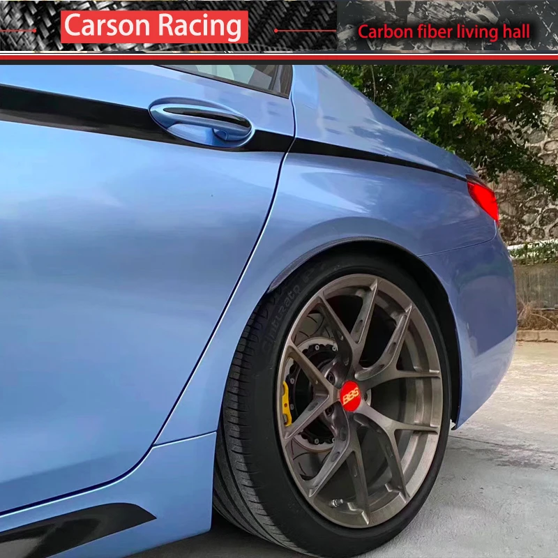 For BMW G30 F90 M5 True carbon fiber rear blade diffuser adds width to trim spoiler two-piece M5 forged carbon trim