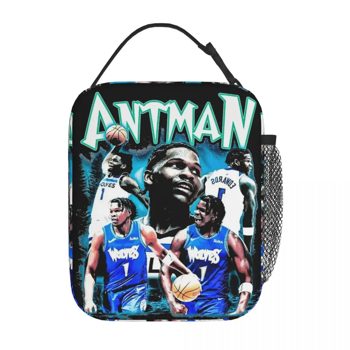 Lunch Box Vintage Anthony Edwards Bootleg Accessories Basketball Sports Lunch Container New Thermal Cooler Lunch Box For School