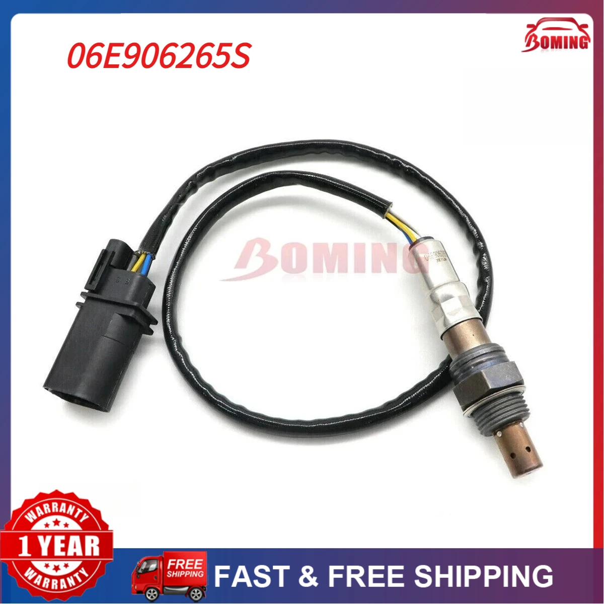 O2 Oxygen Sensor 5 Wire Air Fuel Ratio Lambda Sensor for Audi A4 A5 A6 A7 Q5 S4 S5 3.2L 3.0L 06E906265F SU11330 06E906265S