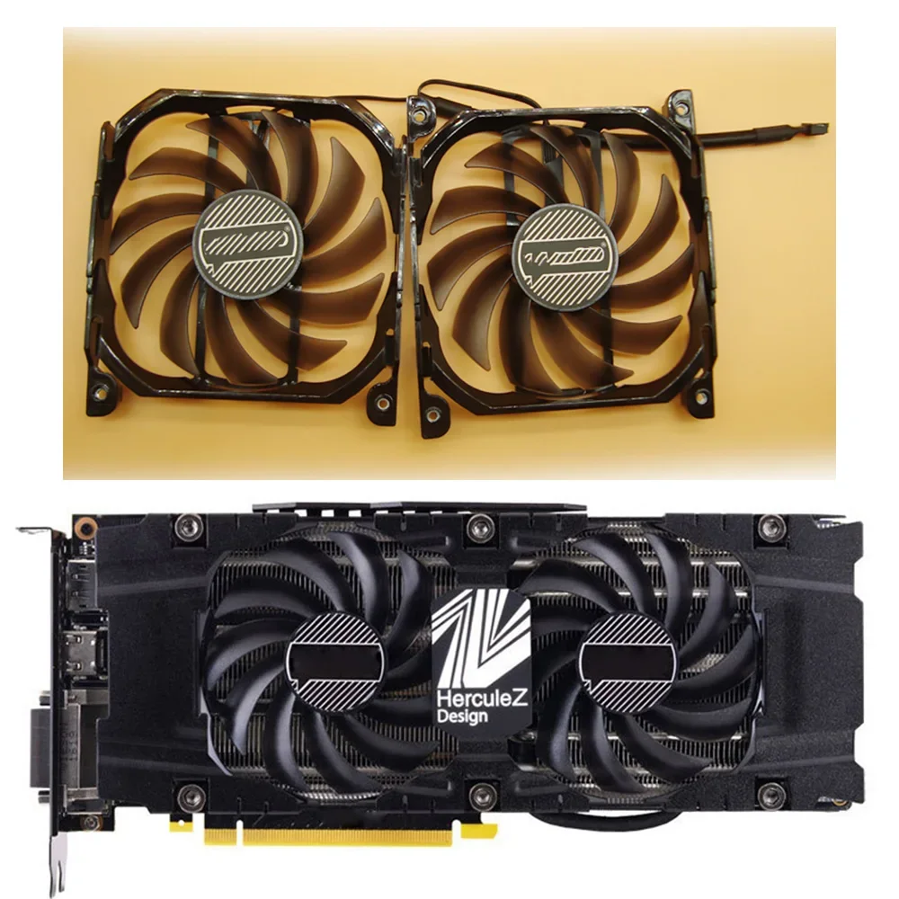 

New CF-12915S P104-100 1070Ti 1080Ti GPU Card Cooler Fan For INNO3D GeForce GTX 1070 1080 Ti Twin X2 graphics card