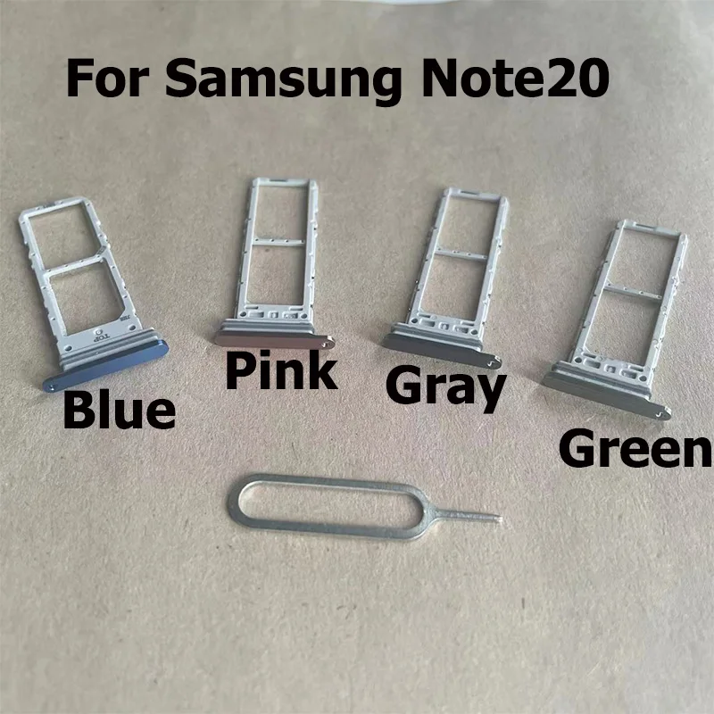 SIM Card Tray For Samsung Galaxy Note20 Note 20 Ultra SD Card Reader Slot Socket Connector Dual SIM Replacement