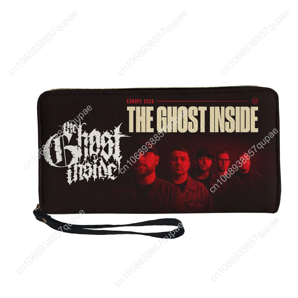 The Ghost Inside Rock Band Custom Wallet Purse Mens Womens Teenagers Zipper Long Wallets Double Print  Portable Wallet Gift Bag