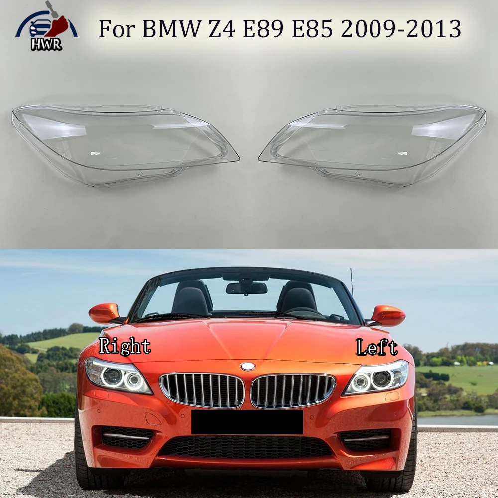 Front Headlamp Cover Transparent PC Lampshade Headlight Shell Lens Plexiglass For BMW Z4 E89 E85 2009 2010 2011 2012 2013