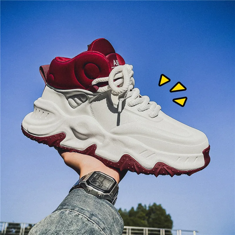 New Men Sport Basketball Shoes Fashion Non-slip Damping Air-cushion Running Shoes Youth Popular Men Sneakers Tennis Gym Trainers
