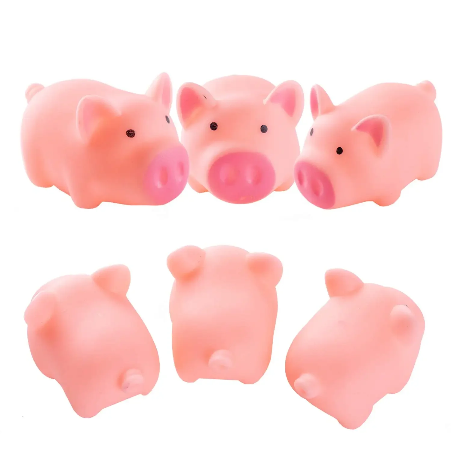 Mini cochons en caoutchouc pour la décoration de la baignoire, jouets en mousse, cadeaux de faveur de fête d\'anniversaire, 10 pièces